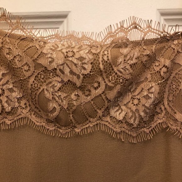 Liu Jo Camel Lace Camisole Blouse Size S NTW CLOSET CLEAR-OUT! - Picture 4 of 13
